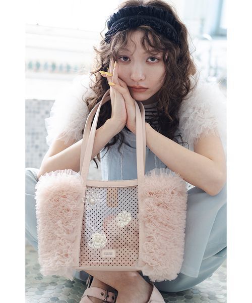 FURFUR(ファーファー)の「レーストリムオーバーオール(デニムパンツ・レディース・サックスブルー/ブラック・F)」の5枚目の写真