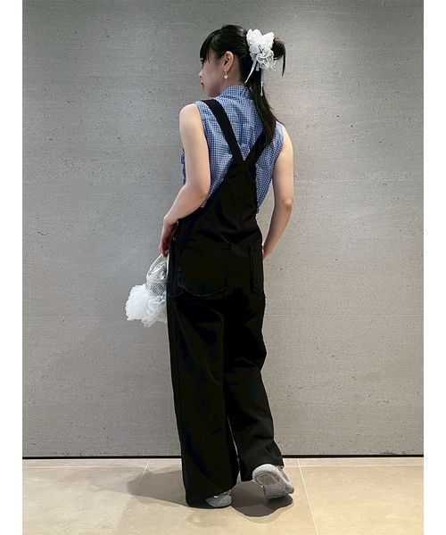 FURFUR(ファーファー)の「レーストリムオーバーオール(デニムパンツ・レディース・サックスブルー/ブラック・F)」の18枚目の写真
