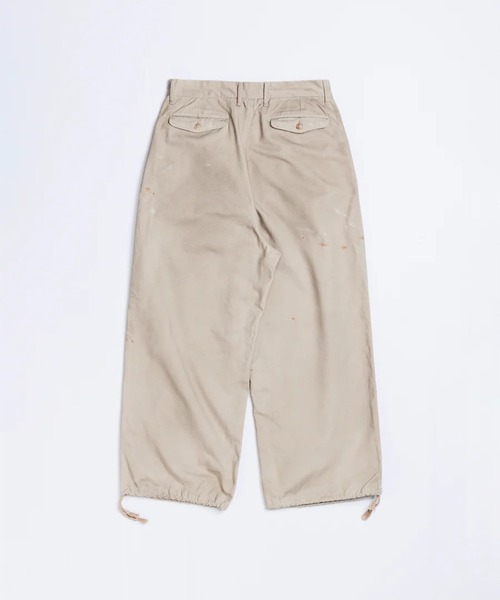 Anachronorm（アナクロノーム）の「【ANACHRONORM】DIRTWORK WIDE CHINO TROUSERS（チノパンツ・メンズ・ベージュ/グリーン・2/3）」の7枚目の写真