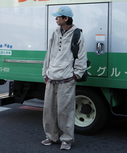Anachronorm（アナクロノーム）の「【ANACHRONORM】DIRTWORK WIDE CHINO TROUSERS（チノパンツ・メンズ・ベージュ/グリーン・2/3）」の13枚目の写真