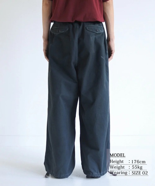 Anachronorm（アナクロノーム）の「【ANACHRONORM】DIRTWORK WIDE CHINO TROUSERS（チノパンツ・メンズ・ベージュ/グリーン・2/3）」の16枚目の写真