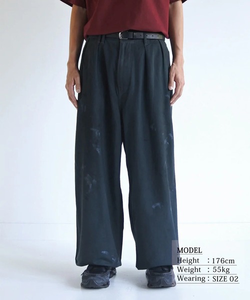 Anachronorm（アナクロノーム）の「【ANACHRONORM】DIRTWORK WIDE CHINO TROUSERS（チノパンツ・メンズ・ベージュ/グリーン・2/3）」の17枚目の写真