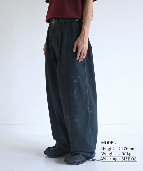Anachronorm（アナクロノーム）の「【ANACHRONORM】DIRTWORK WIDE CHINO TROUSERS（チノパンツ・メンズ・ベージュ/グリーン・2/3）」の15枚目の写真