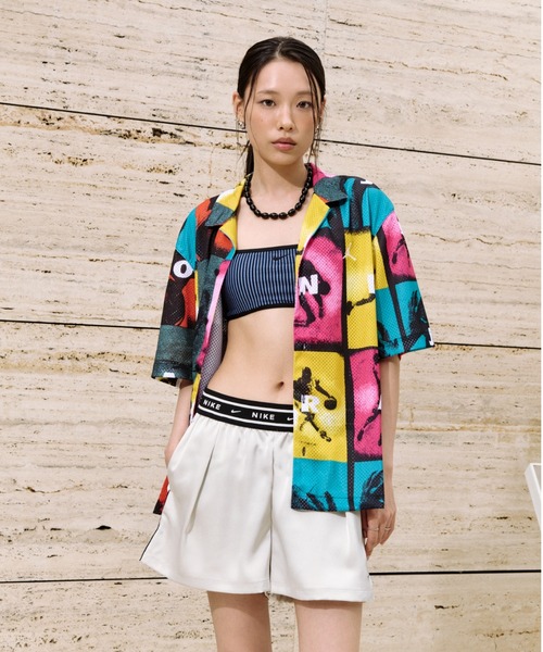 NIKE(ナイキ)の「《セットアップ対応商品》ナイキ スポーツウェア ウィメンズ ルーズ ミッドライズ サテンショートパンツ / Nike Sportswear Women's Loose Mid-Rise Satin Shorts IH1329-072 Light Bone(その他パンツ・レディース・オフホワイト・XS/S/M/L/XL)」の18枚目の写真