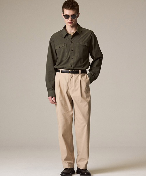 RISE&BELOW（ライズアンドビロー）の「ユーティリティオーバーシャツ SUMMER GABARDINE OLIVE（シャツ/ブラウス・メンズ・その他・LARGE/X-LARGE）」の9枚目の写真