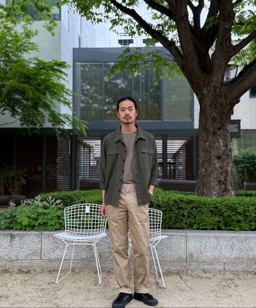 RISE&BELOW（ライズアンドビロー）の「ユーティリティオーバーシャツ SUMMER GABARDINE OLIVE（シャツ/ブラウス・メンズ・その他・LARGE/X-LARGE）」の5枚目の写真