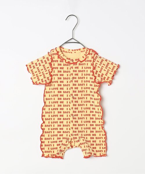p.premier(ピードットプルミエ)の「選べる2タイプイロチ買いしたい前あきロンパース リンク(ロンパース・キッズ・ダークグリーン/ブラウン/グリーン/レッド/ラベンダー/イエロー・70/80)」の6枚目の写真