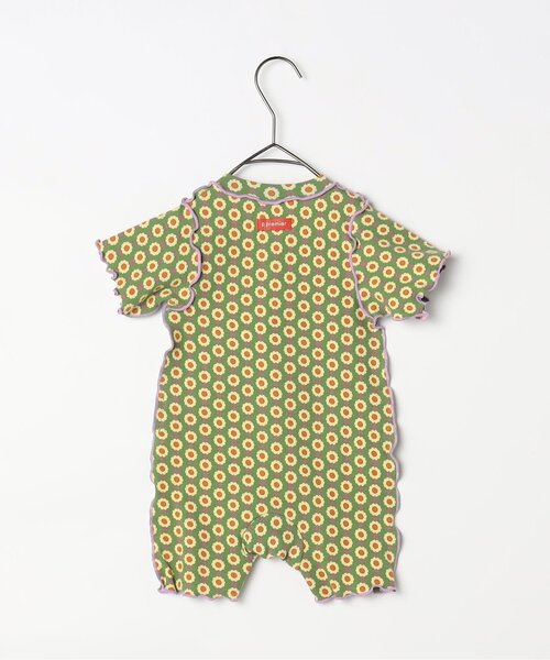 p.premier(ピードットプルミエ)の「選べる2タイプイロチ買いしたい前あきロンパース リンク(ロンパース・キッズ・ダークグリーン/ブラウン/グリーン/レッド/ラベンダー/イエロー・70/80)」の9枚目の写真