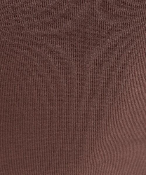 SHOO・LA・RUE（シューラルー）の「【洗濯機可/S-LL】カップ付き Wストラップ テレコキャミソール（タンクトップ・レディース・オフホワイト/ブラウン系その他/ブラック・04/03/02/01）」の15枚目の写真