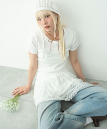 WEGO/グラフィックリブT