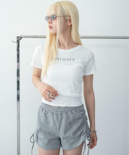 WEGO(ウィゴー)の「WEGO/グラフィックリブT(Tシャツ/カットソー・レディース・その他2/その他1/その他3・FREE)」の1枚目の写真