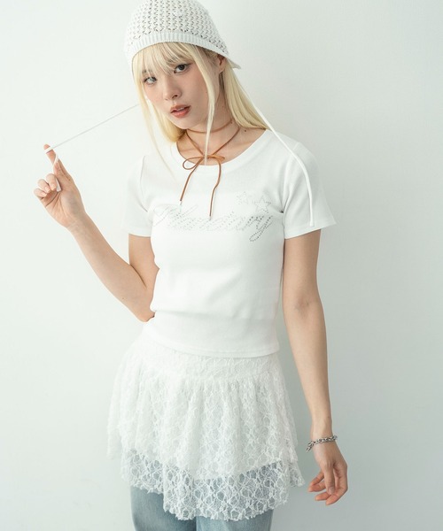 WEGO(ウィゴー)の「WEGO/グラフィックリブT(Tシャツ/カットソー・レディース・その他2/その他1/その他3・FREE)」の12枚目の写真