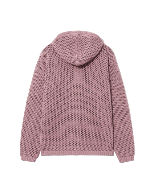 YALE(イェール)の「メッシュフードニットジップアップヴィンテージピンク(ニット/セーター・レディース・その他・LARGE/MEDIUM/SMALL/X-LARGE)」の3枚目の写真
