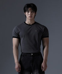 カミドアンティックリングTシャツ半袖 [チャコール]