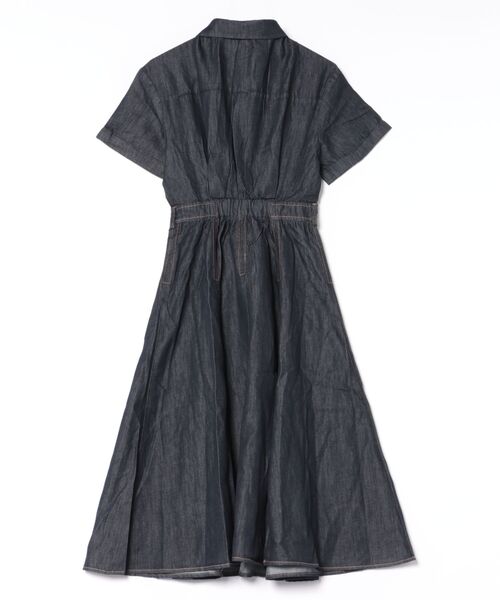 H.TOKYO（エイチトウキョウ）の「フレアデニムシャツワンピース（ワンピース・レディース・インディゴブルー・SMALL/MEDIUM/LARGE）」の2枚目の写真