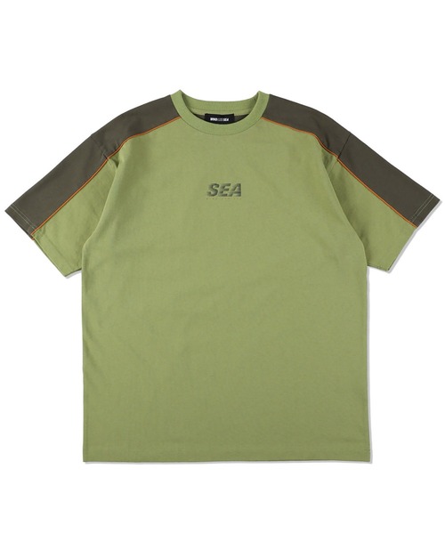 WIND AND SEA Tシャツ カーキ WIND AND SEA｜ウィンダンシーのTシャツ/カットソー（グリーン・カーキ