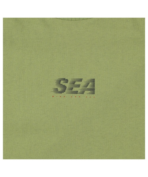 WIND AND SEA（ウィンダンシー）の「SEA Logo Piping Tee（Tシャツ/カットソー・メンズ・グリーン/ホワイト/ブラック/ブラウン・LARGE/MEDIUM/X-LARGE）」の12枚目の写真
