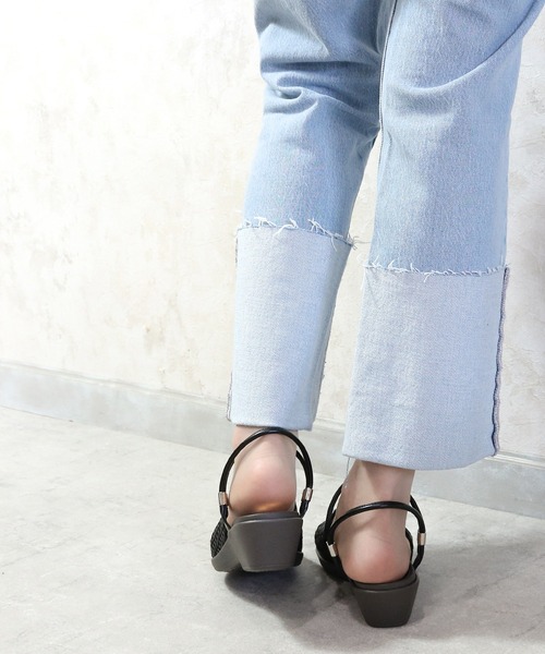 moz(モズ)の「【MOZ LAGOM】モズ アンティーク メッシュ 2wayウェッジ アンクルストラップサンダル フットベッド 4cmヒール(サンダル・レディース・ナチュラル/ブラック/ダークブラウン・M/L/LL/S)」の7枚目の写真