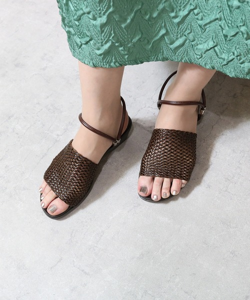 moz(モズ)の「【MOZ LAGOM】モズ アンティーク メッシュ 2wayウェッジ アンクルストラップサンダル フットベッド 4cmヒール(サンダル・レディース・ナチュラル/ブラック/ダークブラウン・M/L/LL/S)」の9枚目の写真