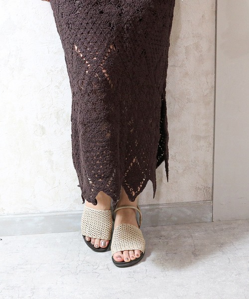 moz(モズ)の「【MOZ LAGOM】モズ アンティーク メッシュ 2wayウェッジ アンクルストラップサンダル フットベッド 4cmヒール(サンダル・レディース・ナチュラル/ブラック/ダークブラウン・M/L/LL/S)」の16枚目の写真