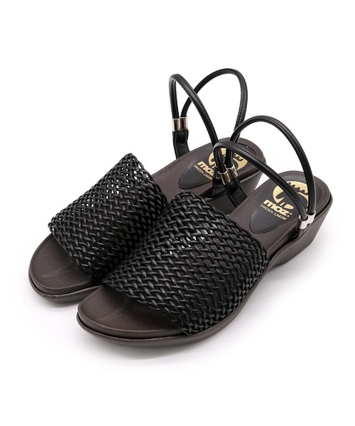 moz(モズ)の「【MOZ LAGOM】モズ アンティーク メッシュ 2wayウェッジ アンクルストラップサンダル フットベッド 4cmヒール(サンダル・レディース・ナチュラル/ブラック/ダークブラウン・M/L/LL/S)」の8枚目の写真