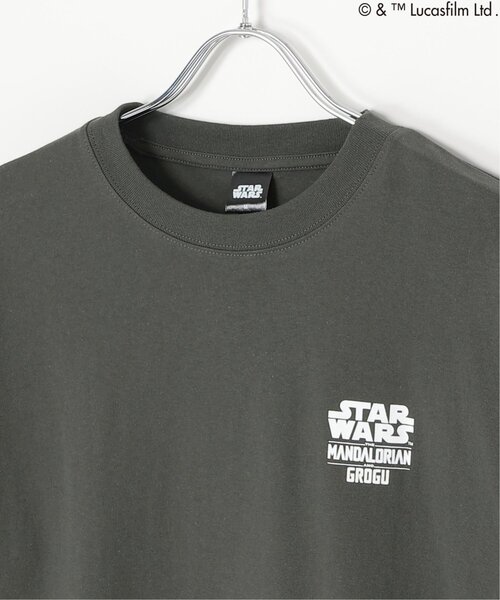 VENCEEXCHANGE（ヴァンスエクスチェンジ）の「STAR WARS スターウォーズ／マンダロリアン・アンド・グローグーバックプリントTシャツ（Tシャツ/カットソー・メンズ・ブラック/アイボリー・M/L）」の10枚目の写真