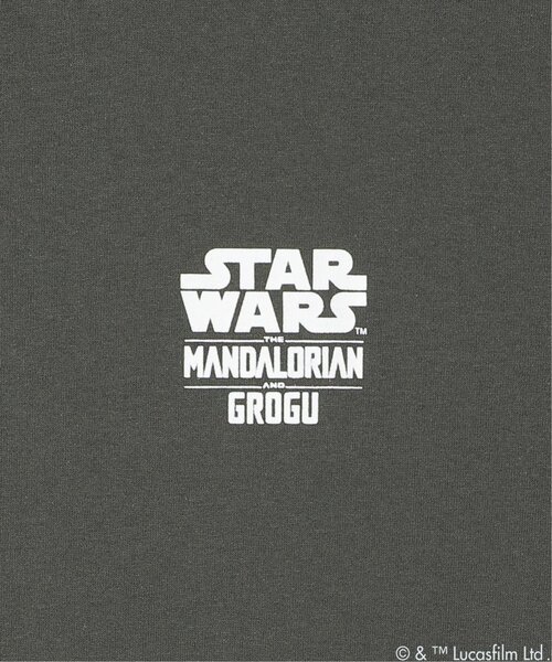 VENCEEXCHANGE（ヴァンスエクスチェンジ）の「STAR WARS スターウォーズ／マンダロリアン・アンド・グローグーバックプリントTシャツ（Tシャツ/カットソー・メンズ・ブラック/アイボリー・M/L）」の11枚目の写真