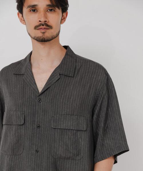 URBAN RESEARCH(アーバンリサーチ)の「CUPRO COLD DYE SHIRTS(シャツ/ブラウス・メンズ・ブラック/ベージュ・MEDIUM/LARGE)」の3枚目の写真