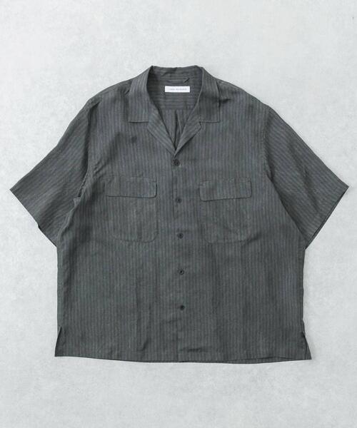 URBAN RESEARCH(アーバンリサーチ)の「CUPRO COLD DYE SHIRTS(シャツ/ブラウス・メンズ・ブラック/ベージュ・MEDIUM/LARGE)」の8枚目の写真