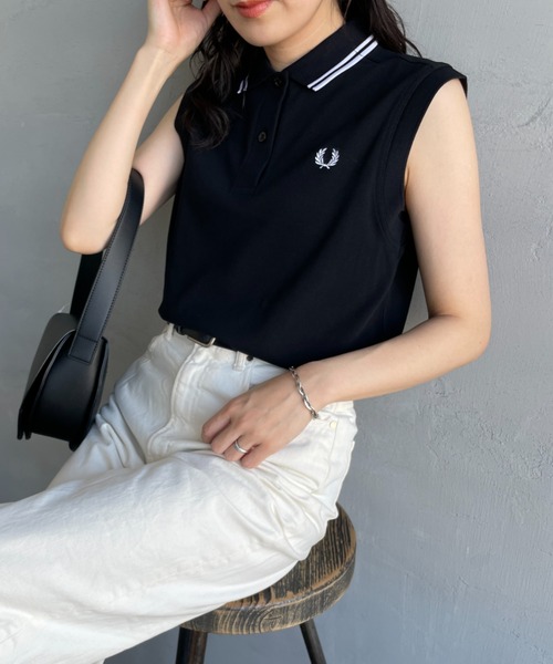 【ZOZO 予約商品】フレッドペリーツインティップライン ノースリーブポロシャツ FRED PERRY/フレッドペリー] ツインティップライン ノースリーブ