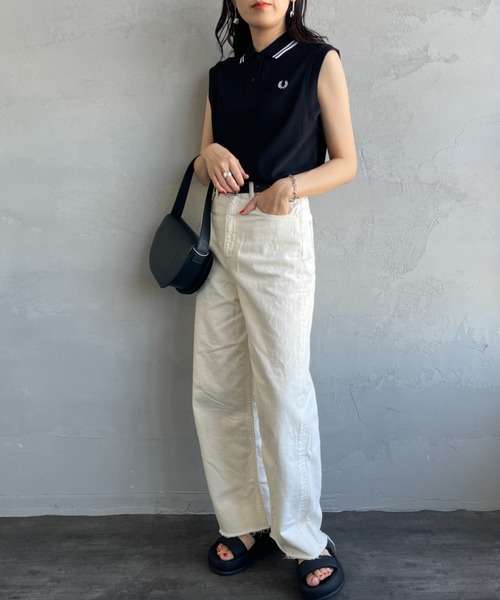 FRED PERRY/フレッドペリー] ツインティップライン ノースリーブ