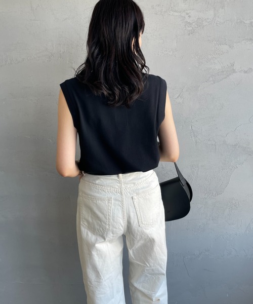 FRED PERRY（フレッドペリー）の「[FRED PERRY/フレッドペリー] ツインティップライン ノースリーブポロシャツ（ポロシャツ・レディース・ホワイト/ブラック・10）」の17枚目の写真
