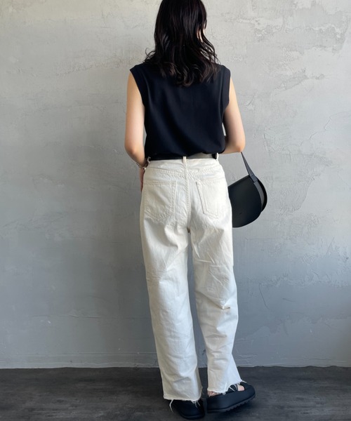 FRED PERRY（フレッドペリー）の「[FRED PERRY/フレッドペリー] ツインティップライン ノースリーブポロシャツ（ポロシャツ・レディース・ホワイト/ブラック・10）」の19枚目の写真