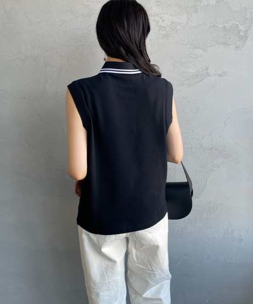FRED PERRY/フレッドペリー] ツインティップライン ノースリーブ
