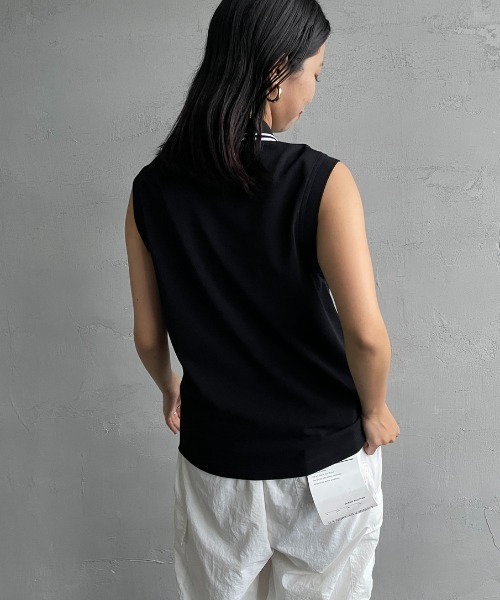 FRED PERRY/フレッドペリー] ツインティップライン ノースリーブ