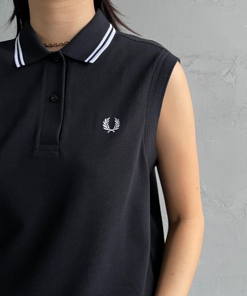 FRED PERRY/フレッドペリー] ツインティップライン ノースリーブ