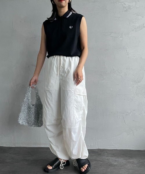 FRED PERRY/フレッドペリー] ツインティップライン ノースリーブ