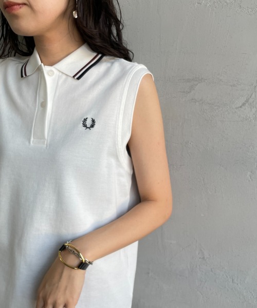 FRED PERRY/フレッドペリー] ツインティップライン ノースリーブ