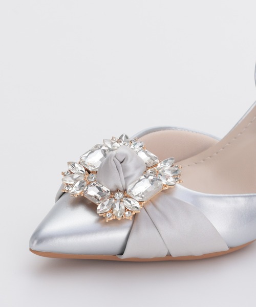 haremode（ハレモード）の「ビジューバックルパンプス（パンプス・レディース・ブラック/ベージュ/シルバー・22.5cm/23cm/23.5cm/24cm/24.5cm）」の7枚目の写真