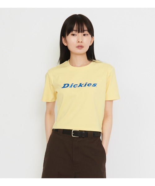 Dickies(ディッキーズ)の「ラメロゴ コンパクトTシャツ(Tシャツ/カットソー・レディース・イエロー系その他/ブルー・MEDIUM/SMALL)」の2枚目の写真