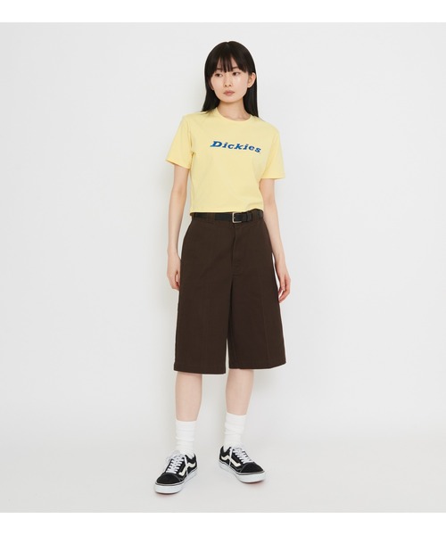 Dickies(ディッキーズ)の「ラメロゴ コンパクトTシャツ(Tシャツ/カットソー・レディース・イエロー系その他/ブルー・MEDIUM/SMALL)」の3枚目の写真