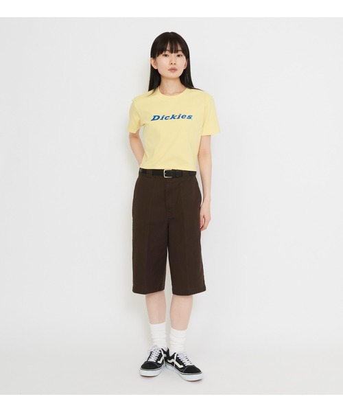 Dickies(ディッキーズ)の「ラメロゴ コンパクトTシャツ(Tシャツ/カットソー・レディース・イエロー系その他/ブルー・MEDIUM/SMALL)」の4枚目の写真