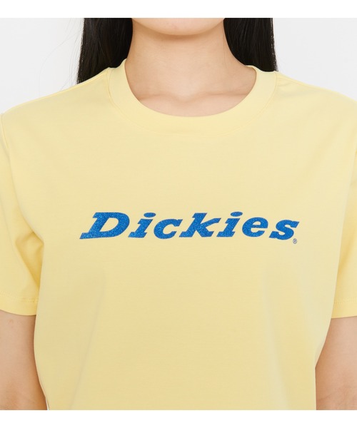 Dickies(ディッキーズ)の「ラメロゴ コンパクトTシャツ(Tシャツ/カットソー・レディース・イエロー系その他/ブルー・MEDIUM/SMALL)」の9枚目の写真