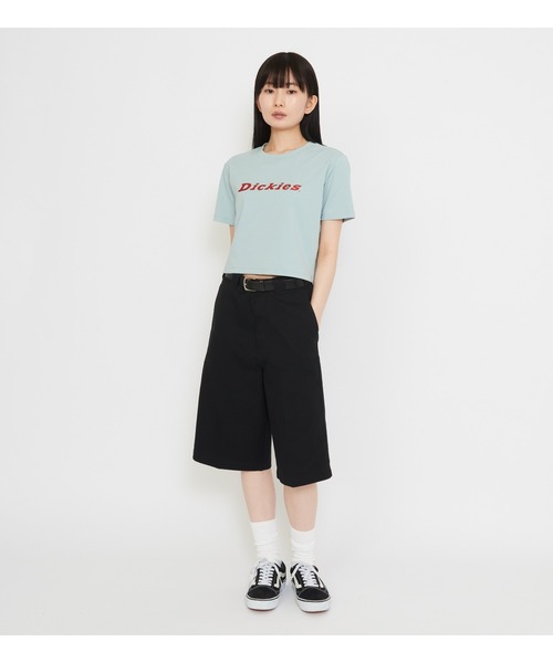 Dickies(ディッキーズ)の「ラメロゴ コンパクトTシャツ(Tシャツ/カットソー・レディース・イエロー系その他/ブルー・MEDIUM/SMALL)」の10枚目の写真