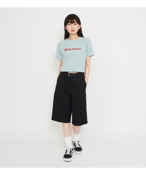 Dickies(ディッキーズ)の「ラメロゴ コンパクトTシャツ(Tシャツ/カットソー・レディース・イエロー系その他/ブルー・MEDIUM/SMALL)」の11枚目の写真