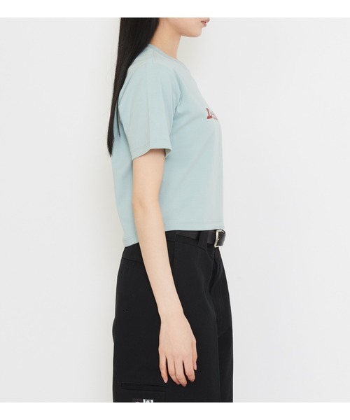 Dickies(ディッキーズ)の「ラメロゴ コンパクトTシャツ(Tシャツ/カットソー・レディース・イエロー系その他/ブルー・MEDIUM/SMALL)」の15枚目の写真