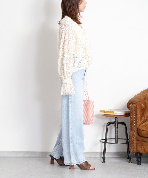 cepo(セポ)の「ラッフルレースリボンブラウス(シャツ/ブラウス・レディース・オフホワイト/ベージュ・M)」の22枚目の写真