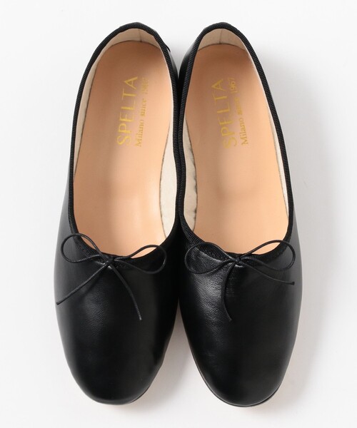 Demi-Luxe BEAMS(デミルクス ビームス)の「SPELTA / OLGA NAPPA バレエシューズ(ドレスシューズ・レディース・レッド/ブラック・39/38/37/36)」の6枚目の写真