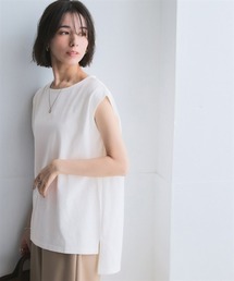 nissen | 綿１００％バスクノースリーブプルオーバー(UVカット)＜大きいサイズ有＞(Tシャツ/カットソー)