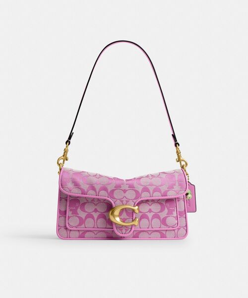 COACH(コーチ)の「【COACH | BRAIN DEAD】ソフト タビー ショルダー バッグ 26・シグネチャー ジャカード(ショルダーバッグ・レディース・ピンク系その他・ONE)」の1枚目の写真